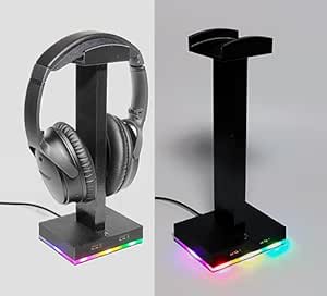 RGB Lighting Headphone Stand
