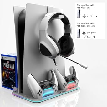 Esports Dock5 RGB with Cooling Fan and Dual Controller Charger Station